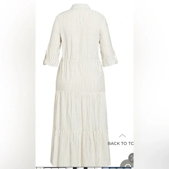 Refinity Crete Stripe Dress - stone - Picture 4 of 10